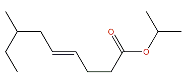 Isopropyl (E)-7-methyl-4-nonenoate
